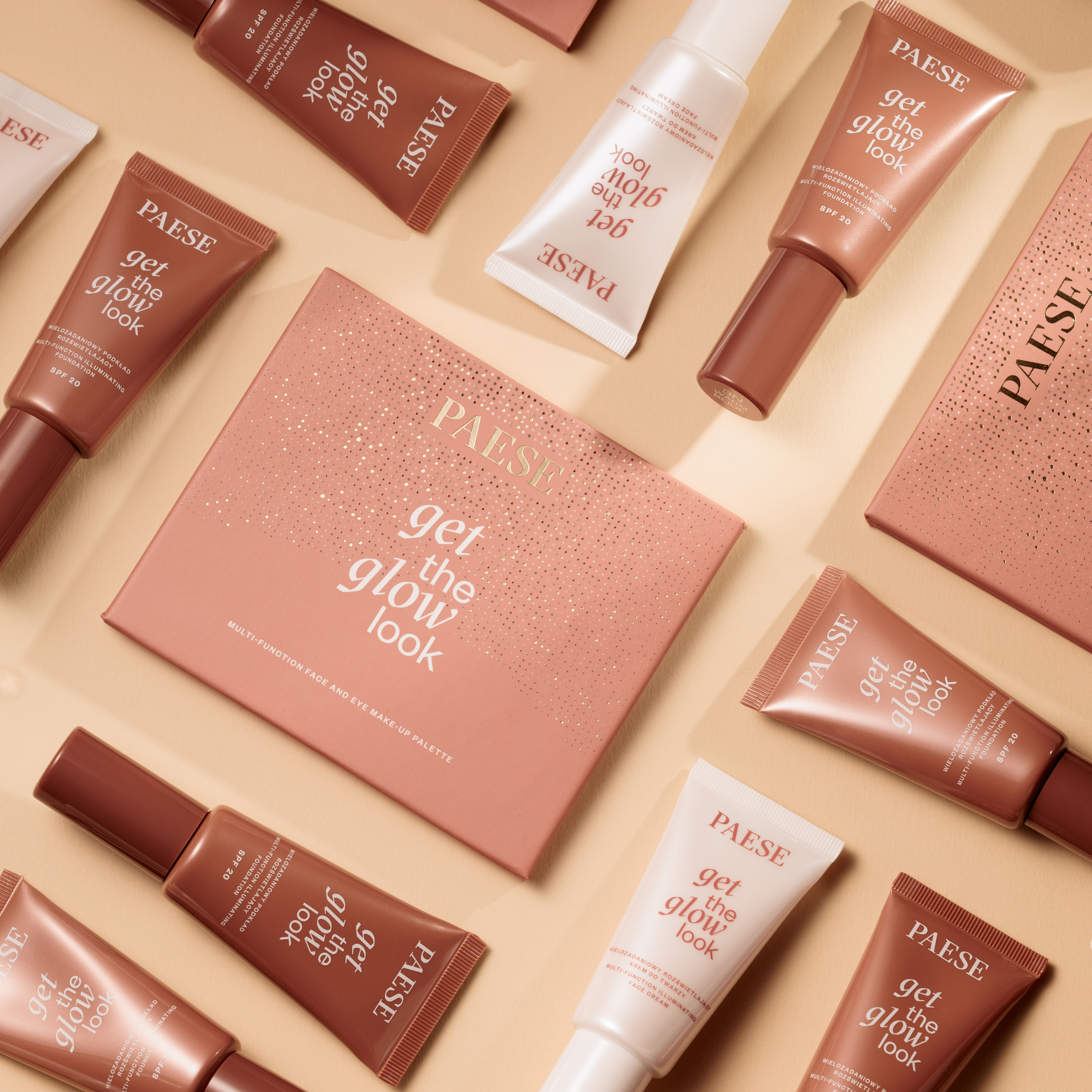 <span>Get The Glow Look</span> paleta do makijażu twarzy i oczu