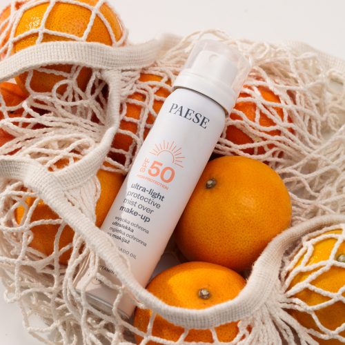 <span>Ultralekka Mgiełka SPF 50 </span> mgiełka ochronna na makijaż